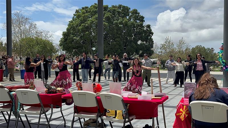 aapia dance event in front of Broome Library aapia dance event in front of Broome Library