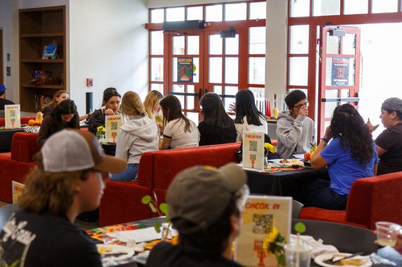 CSUCI students sitting in groups