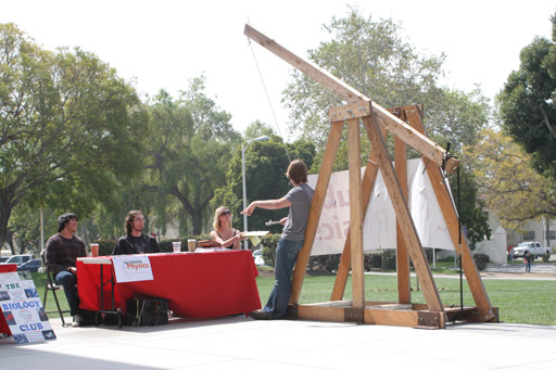 Club Physics Table and Trebuchet