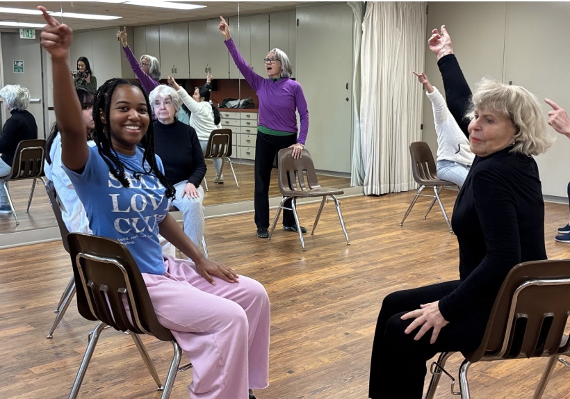 dance for parkinsons students dancing with older adults who have parkinsons disease