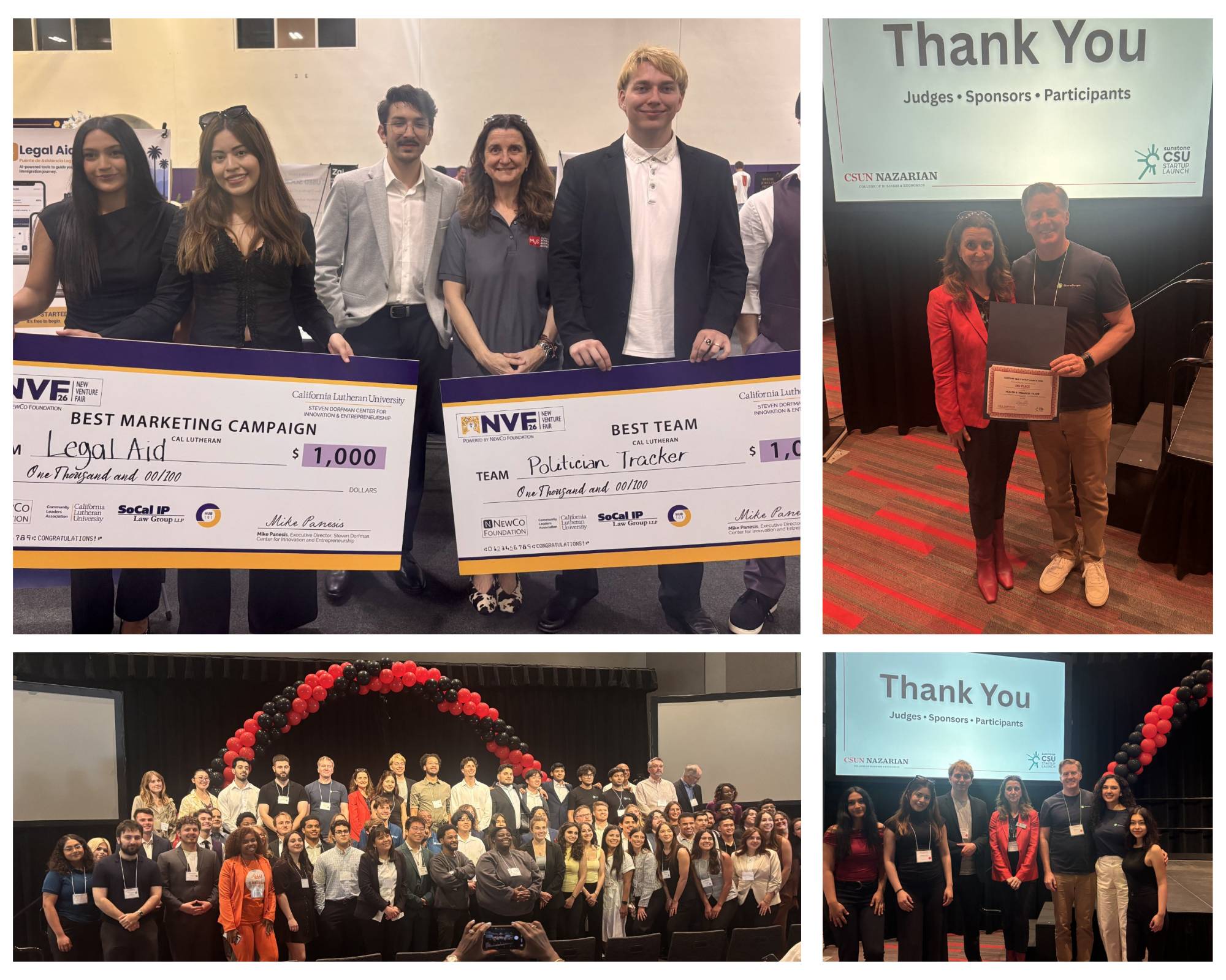 CI Startup founders CI teams in NVD and Sunstone competition