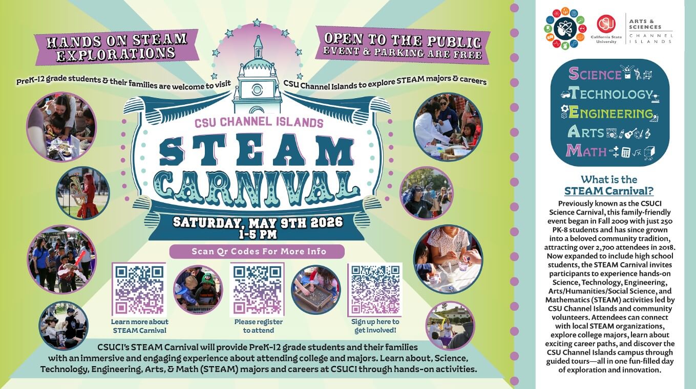 Flyer for May 9th, 2026 STEAM Carnival