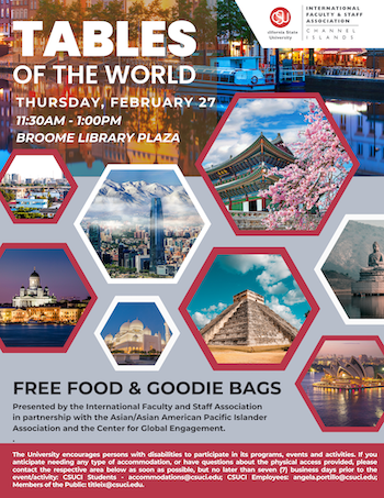Tables of the World flyer 2025