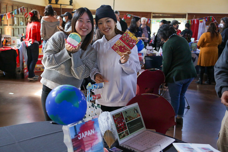 Attendees at Japan table