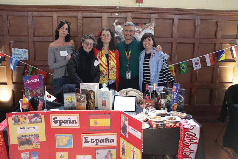 Faculty at Spain table