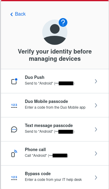 Duo options auth