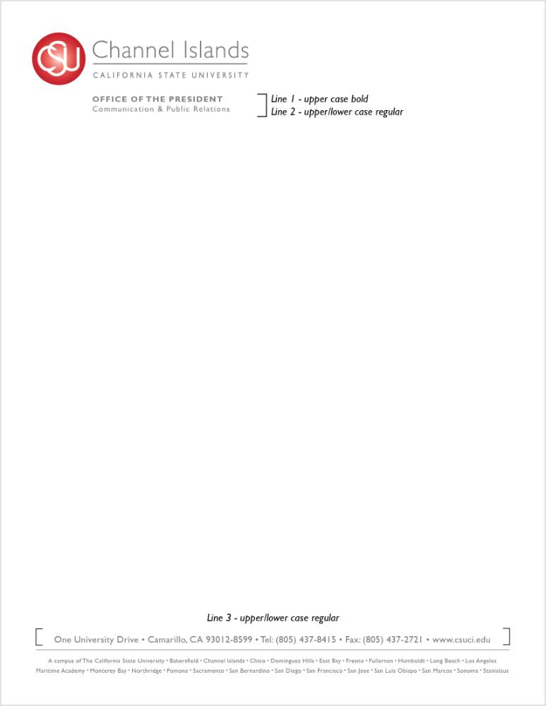 Letterhead sample