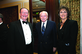 President Rush, John Notter, and Provost Gayle Hutchinson