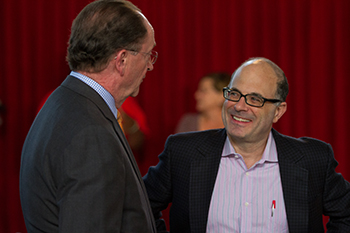 President Rush welcomes author Charles Fishman President Rush welcomes author Charles Fishman