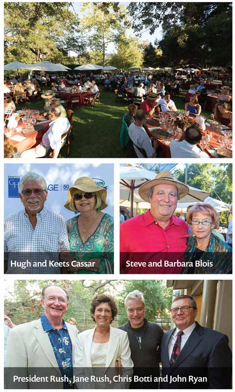 Middle Left: Hugh and Keets Cassar; Middle Right: Steve and Barbara Blois; Bottom: President Rush, Jane Rush, Chris Botti and John Ryan.