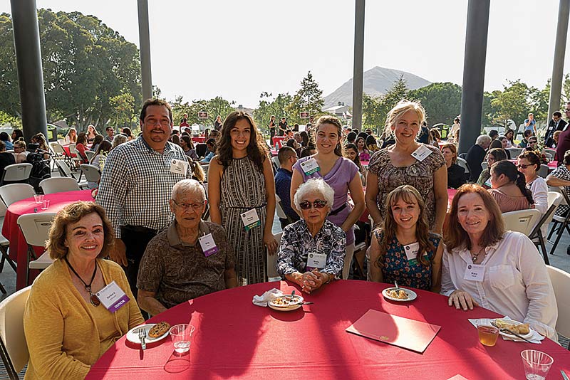 From top left, clockwise: Tim Redondo, Renee Redondo, Rachel Gerety, Rebecca Gerety, Stacy Yanez, Haley Yanez, Irene Yabu, Shig Yabu, Barbara Gilmore