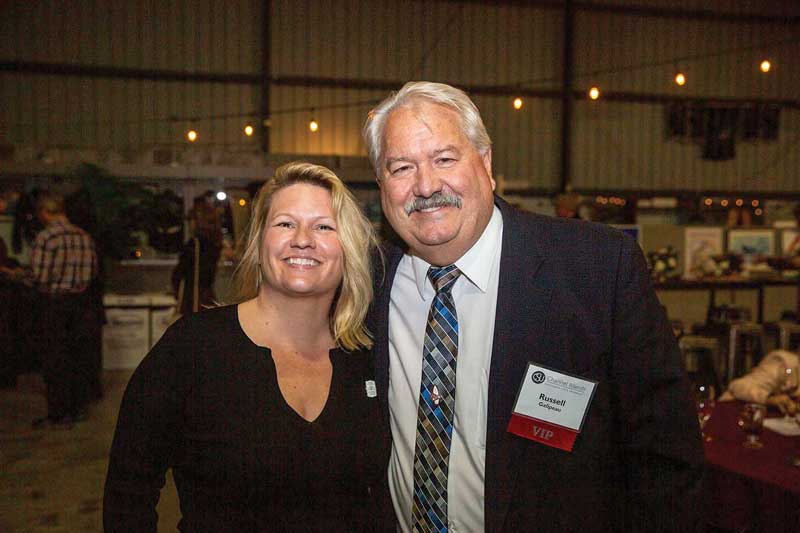 President Erika Beck and Lagomarsino Award recipient Russell Galipeau