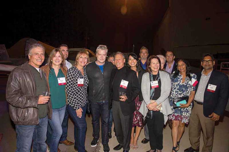 Title sponsor Rabobank team members with Chris Botti