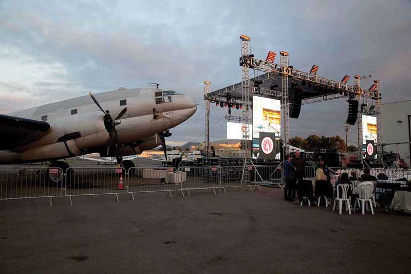 The event took place at the Commemorative Air Force Museum at the Camarillo Airport