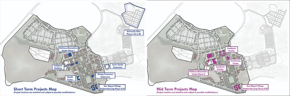 Short Term and Mid Term Projects Maps