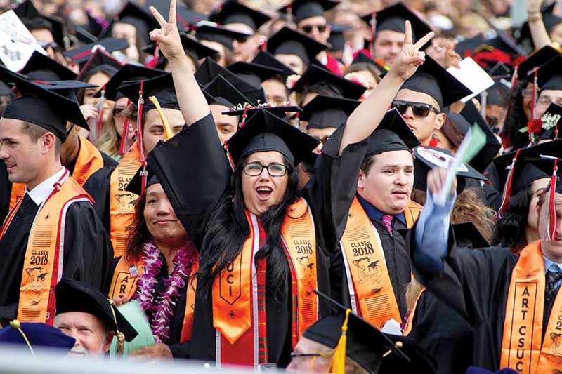 Art majors rejoice at the 2018 commencement