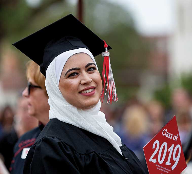 A happy graduate of the class of 2019