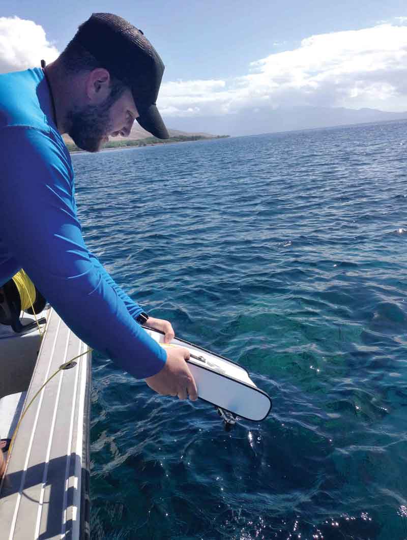 Sampling ocean water