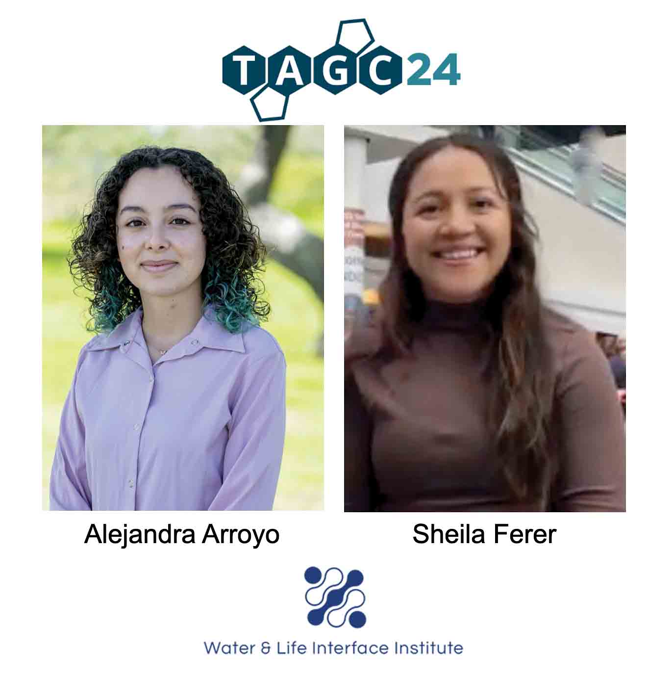 Alejandra Arroya (left and Sheila Ferer showcased their work at TAGC2024.