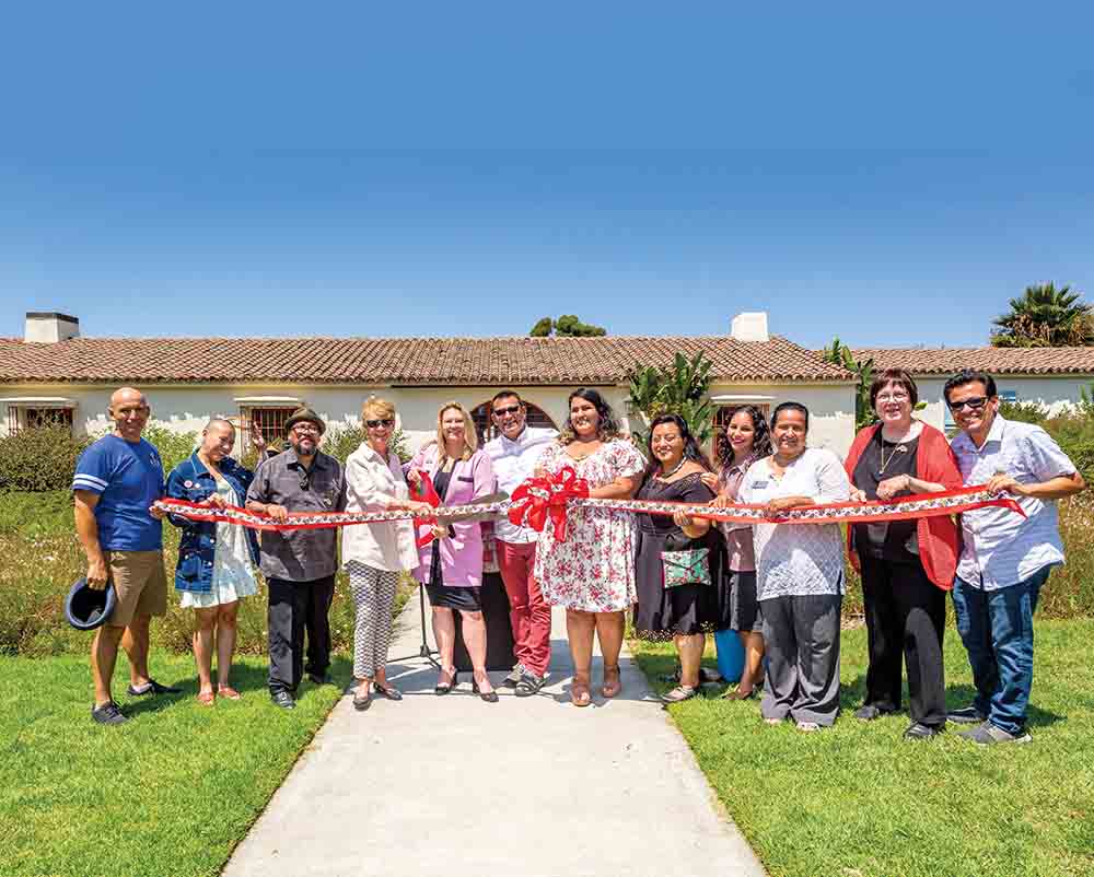 In 2019, President Erika Beck cuts the ribbon for the Michele Serros Collection located in Richard R. Rush Hall. In 2019, President Erika Beck cuts the ribbon for the Michele Serros Collection located in Richard R. Rush Hall.