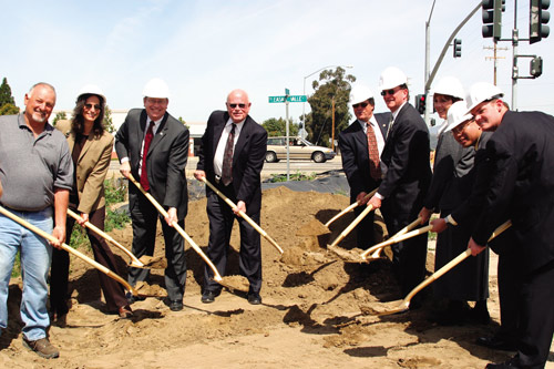 President Rush and local officials break ground for lewis road widening
