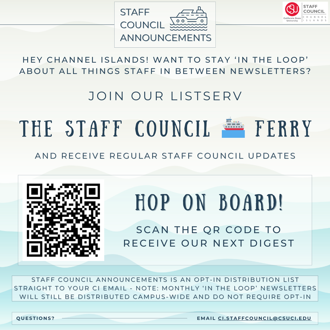 CI Staff Council Ferry ad