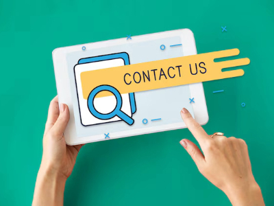 Image displaying Contact Us widget